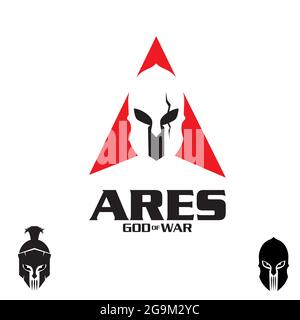 Ares a letter based A vector  from Greek god of war Stock Vector
