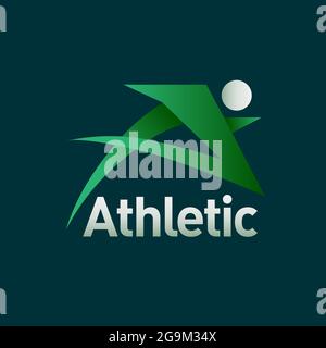 A logo. letter based letter A logo design. Athletic icon Stock Vector