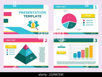 Business Finance Professional Presentation Clean and Modern Slides Infographic Elements Template Premium Vector Illustration Stock Vector