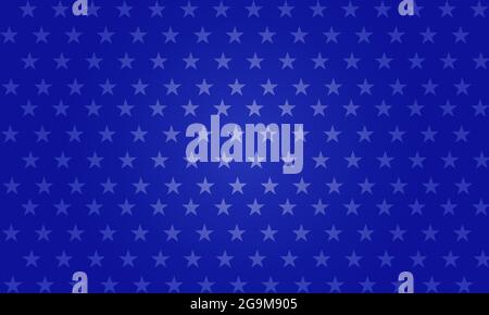 Vector Illustration of blue star background. Design for american holidays Stock Vector