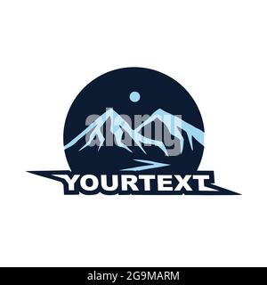 Mountain Adventure Expedition Camping Logo Design Template Vector Stock Vector