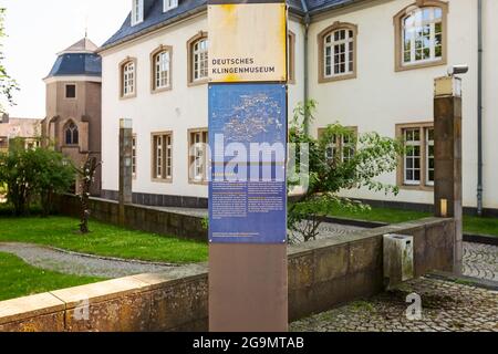 SOLINGEN, GERMANY - JULY 20, 2021: German blade-museum in Solingen Graefrath, North Rhine-Westphalia, Germany Stock Photo