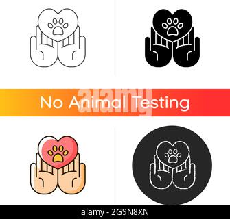 Animal friendly gradient icon Stock Vector