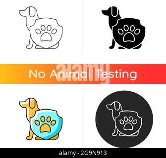 Animal protection gradient icon Stock Vector