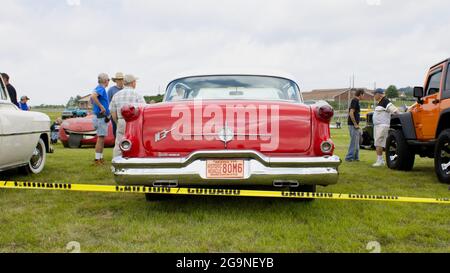 The Rear of a Mid 1950s Oldsmobile 88 Stock Photo