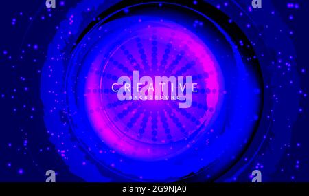 Esoteric background. Cosmic pattern with  round frame. Magical abstract banner. Mystical flyer. Steampunk backdrop. Mysticism and esotericism symbol. Stock Vector