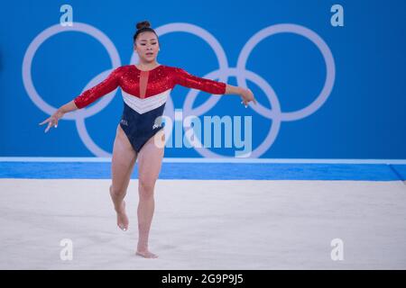 Lee Sunisa Usa Women S Team Final July 27 21 Tokyo Olympic Games At Ariake Gymnastics Centre In Tokyo Japan Credit Enrico Calderoni Aflo Sport Alamy Live News Stock Photo Alamy