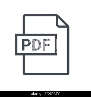 PDF file icon format. Pdf download document image button vector doc icon Stock Vector