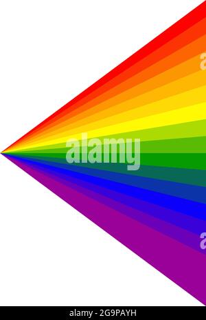 Rainbow abstract design element, icon – stock vector illustration, clip-art graphics Stock Vector