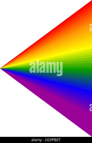 Rainbow abstract design element, icon – stock vector illustration, clip-art graphics Stock Vector
