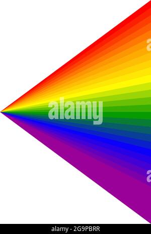Rainbow abstract design element, icon – stock vector illustration, clip-art graphics Stock Vector