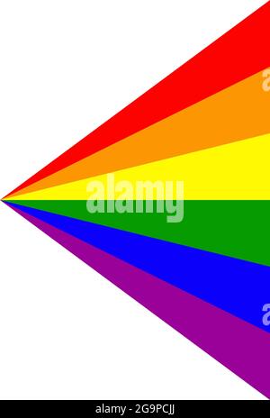 Rainbow abstract design element, icon – stock vector illustration, clip-art graphics Stock Vector