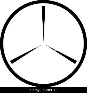 Cross-hair, target mark, gun, firearm sight. Radial lines, spokes – stock vector illustration, clip-art graphics Stock Vector