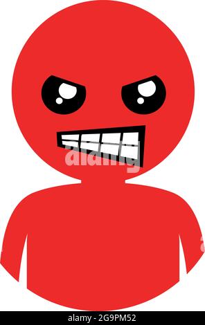 Angry expression design Stock Vector
