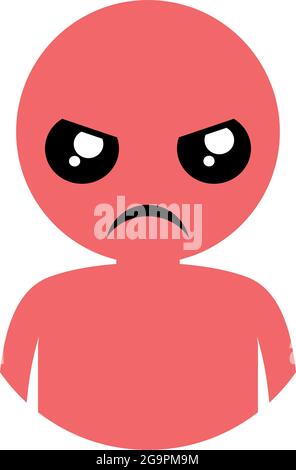 Angry expression design Stock Vector