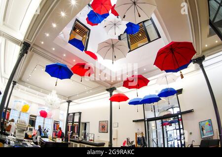 Les Parapluies de Cherbourg manufacture, Cherbourg, Manche department, Cotentin, Normandy, France Stock Photo