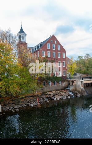 Belknap Mill, Laconia, New Hampshire, USA Stock Photo