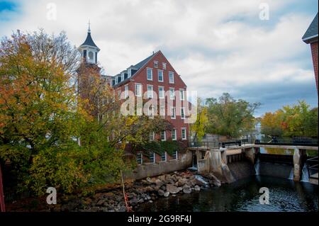 Belknap Mill, Laconia, New Hampshire, USA Stock Photo