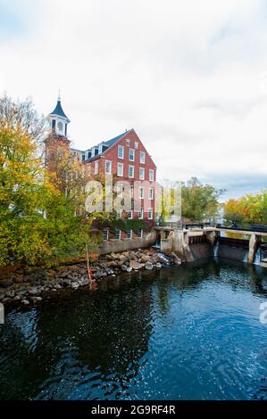 Belknap Mill, Laconia, New Hampshire, USA Stock Photo