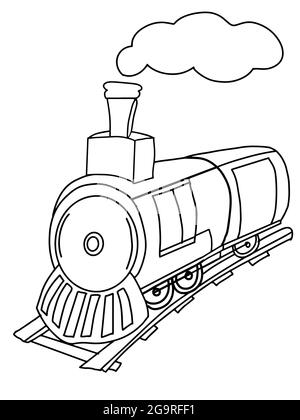 How to Draw an Easy Train - Really Easy Drawing Tutorial