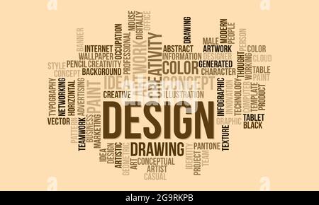 Business Concept Background, Design Word Cloud Stock Vector