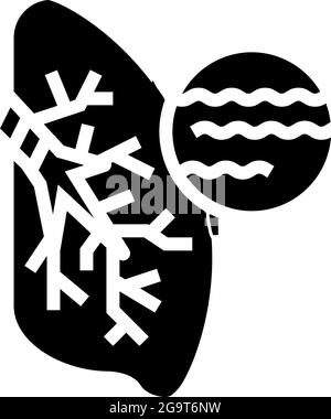 bronchitis disease glyph icon vector illustration Stock Vector
