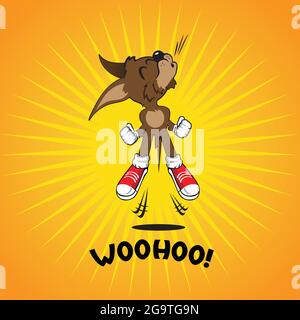 hype fox vector illustration Stock Vector