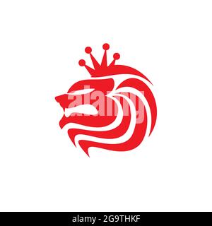King of the Jungle logo concept Stock Vector