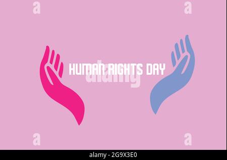 Human Rights Day vector template Stock Vector