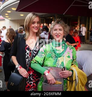 Berlin Germany. 24th July 2021. The actresses Judith and Beatrice