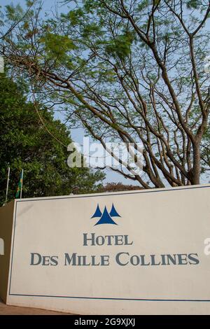 Hotel des mille collines Kigali Rwanda Stock Photo