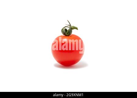Red cherry tomato isolated on white background  Stock Photo