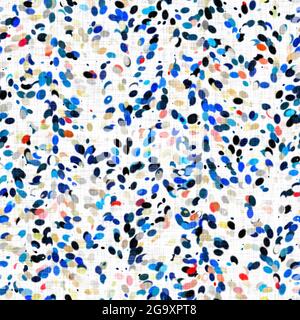 Watercolor irregular confetti dotted background. Hand painted whimsical party carnival seamless pattern. Pretty patterned cotton sprinkles allover Stock Photo