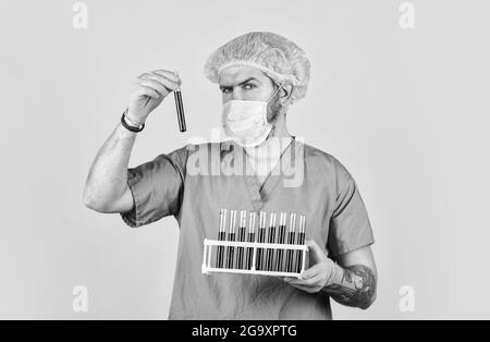 Epidemic disease. Virus concept. Epidemic infection. Genetic analysis. Critical number or density of susceptible hosts. Epidemic threshold. Man in Stock Photo