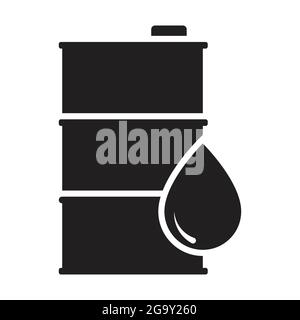 Oil barrel vector icon for graphic design, logo, web site, social media, mobile app, ui illustration Stock Vector