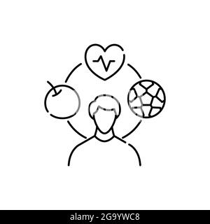 Comfortable lifestyle olor line icon. Life for yourself. Pictogram for web page, mobile app, promo. UI UX GUI design element. Editable stroke. Stock Vector