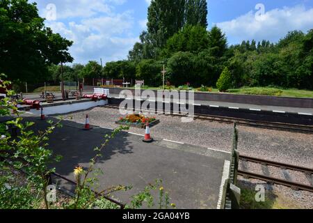 The end of the line on a Heritage railway. Stock Photo