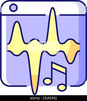 Music app RGB color icon Stock Vector Image & Art - Alamy