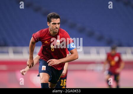 Saitama, Japan. 28th July, 2021. during the Men's Olympic Football Tournament Tokyo 2020 match between Spain an Argentina at Saitama Stadium, Saitama, Japan Credit: SPP Sport Press Photo. /Alamy Live News Stock Photo