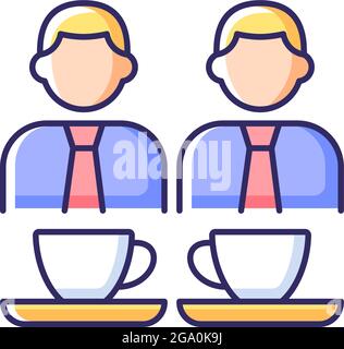 Common breaks RGB color icon Stock Vector