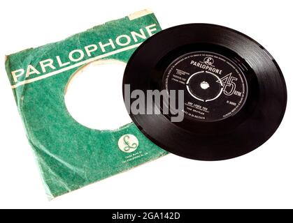 45 Rpm 7 Uk Record Label Of God Only Knows By The Beach Boys On The Capitol Label From 1966 Stock Photo Alamy