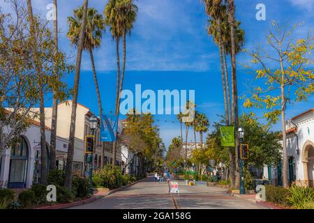 A Warm December in Santa Barbara, California Stock Photo