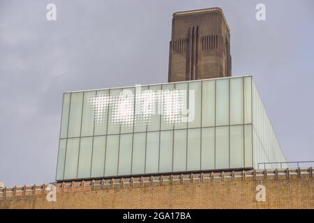 Tate Modern exterior detail, London, UK Stock Photo