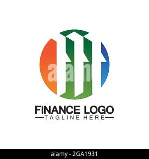 Business finance and Marketing logo Vector illustration  design Stock Vector