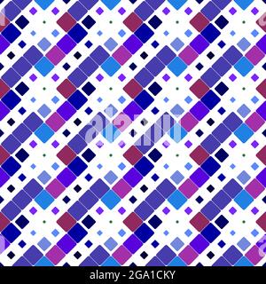 Abstract colorful seamless rounded square pattern background design Stock Vector