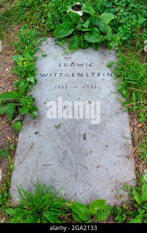 Ludwig Wittgenstein grave Cambridge Stock Photo