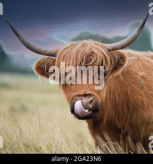 Highland Bull Stock Photo