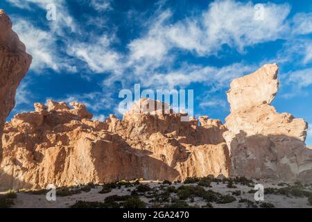 Rock formation called Italia perdida in Bolivia Stock Photo