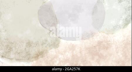wide abstract pastel watercolor background vector illustration Stock Vector