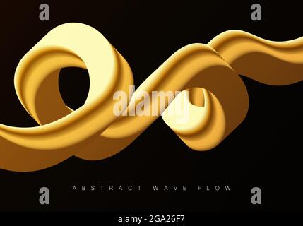 Abstract luxury background Golden shapes black background Geometric cover design Stock Vector